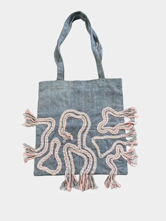 Couch Bloom Vintage Denim Tote Bag — image 1 of 2
