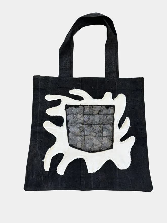 Mono-Eco Splash Reworked Denim Bag — image 1 of 2
