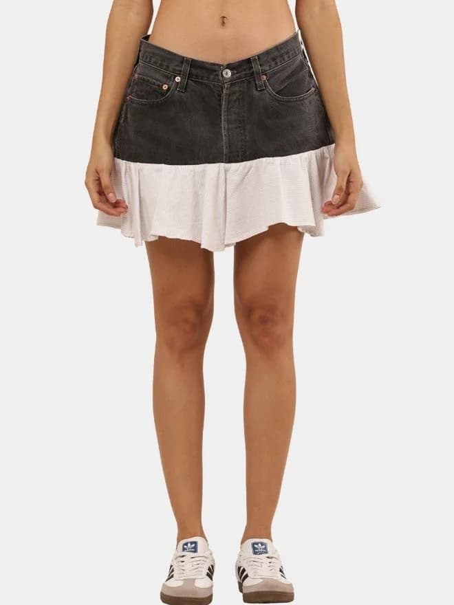 Levi’s Denim Ruffle Mini Skirt — image 1 of 11