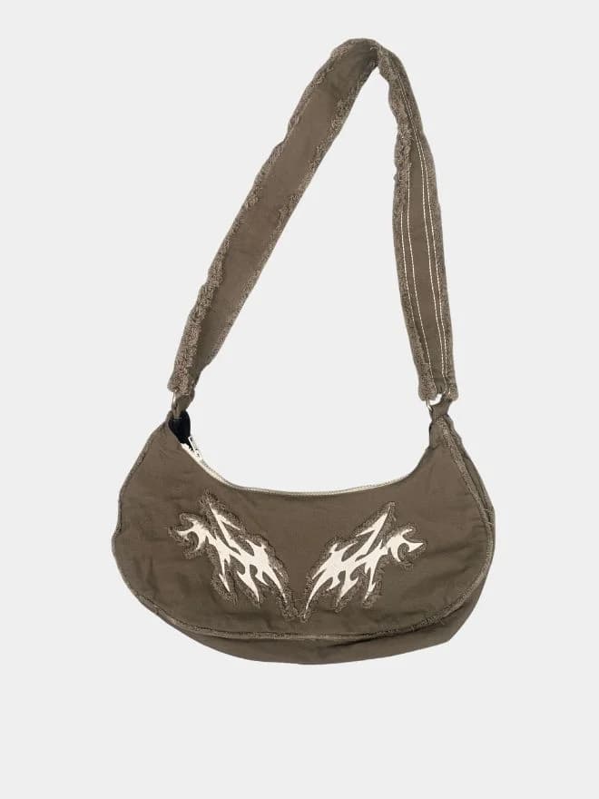 Brown Tribal Embroidered Shoulder Bag thumbnail 2
