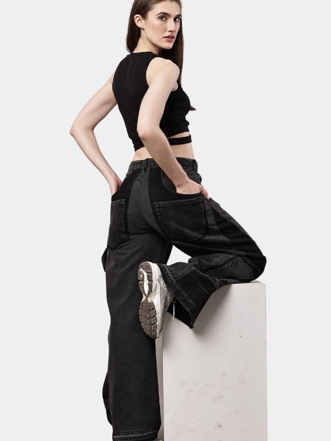 Dual-Tone Baggy Carpenter Pants thumbnail 3