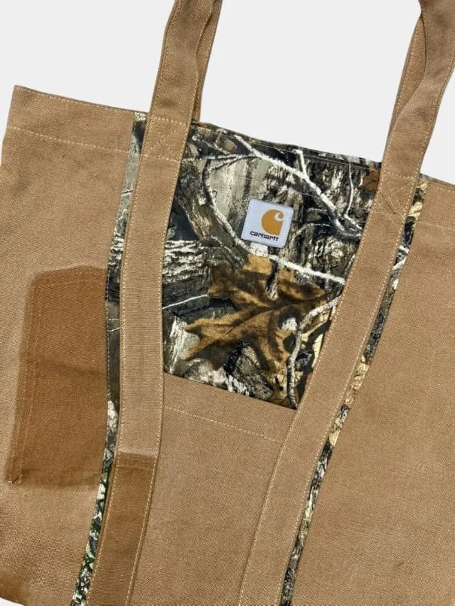 Upcycled Realtree × Canvas Tote Bag thumbnail 4