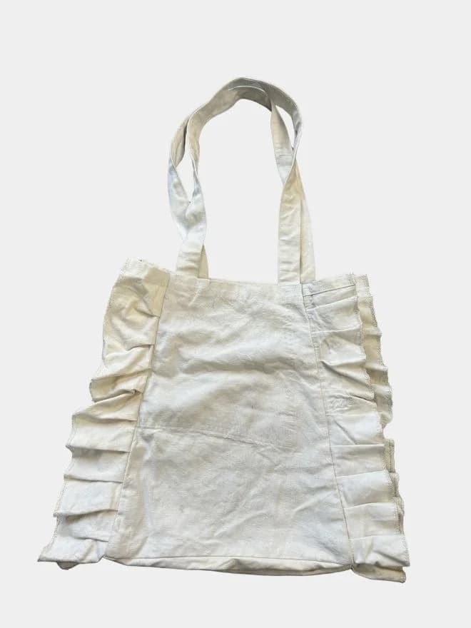 Botanical Embroidered Recycled Vintage Tote Bag thumbnail 2