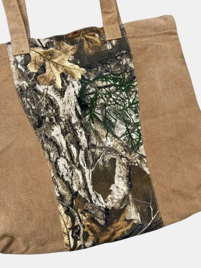 Upcycled Realtree × Canvas Tote Bag thumbnail 3