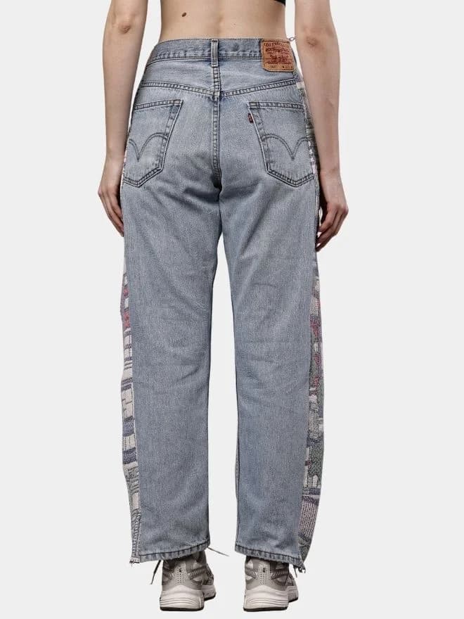 Levi’s Denim Pants with Tapestry Side Panels thumbnail 2