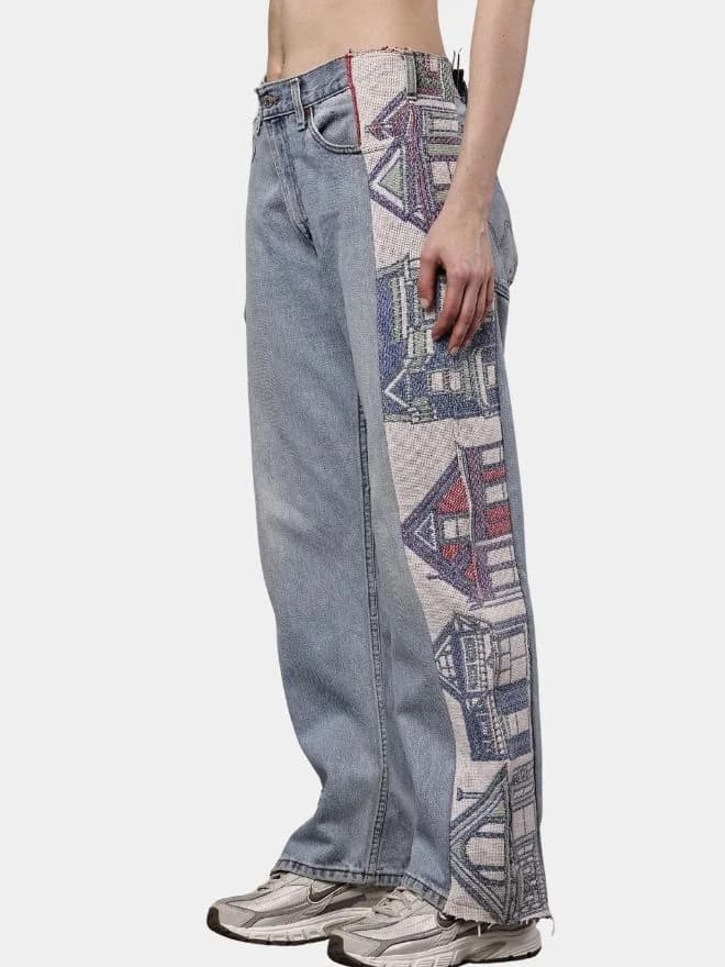 Levi’s Denim Pants with Tapestry Side Panels — image 1 of 5