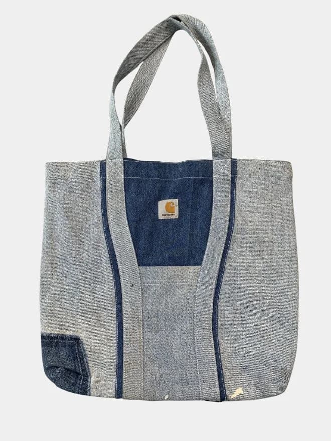 Two-Tone Denim Tote Bag — image 1 of 2