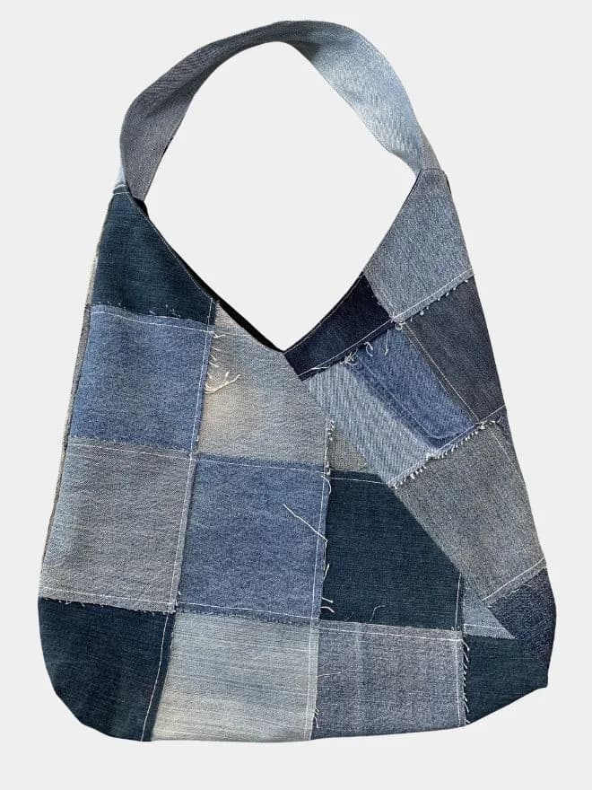 Patchwork Denim Shoulder Bag — image 1 of 2