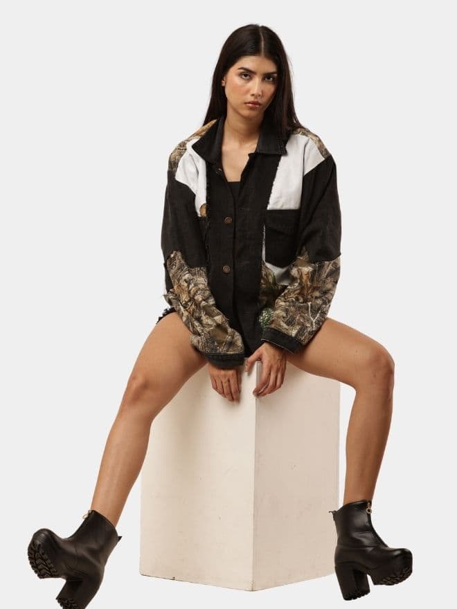 Jacket Crafted from Realtree & Vintage Denim thumbnail 3