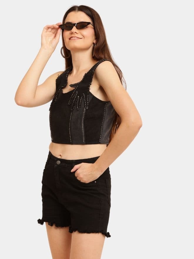 Charcoal Panel Top