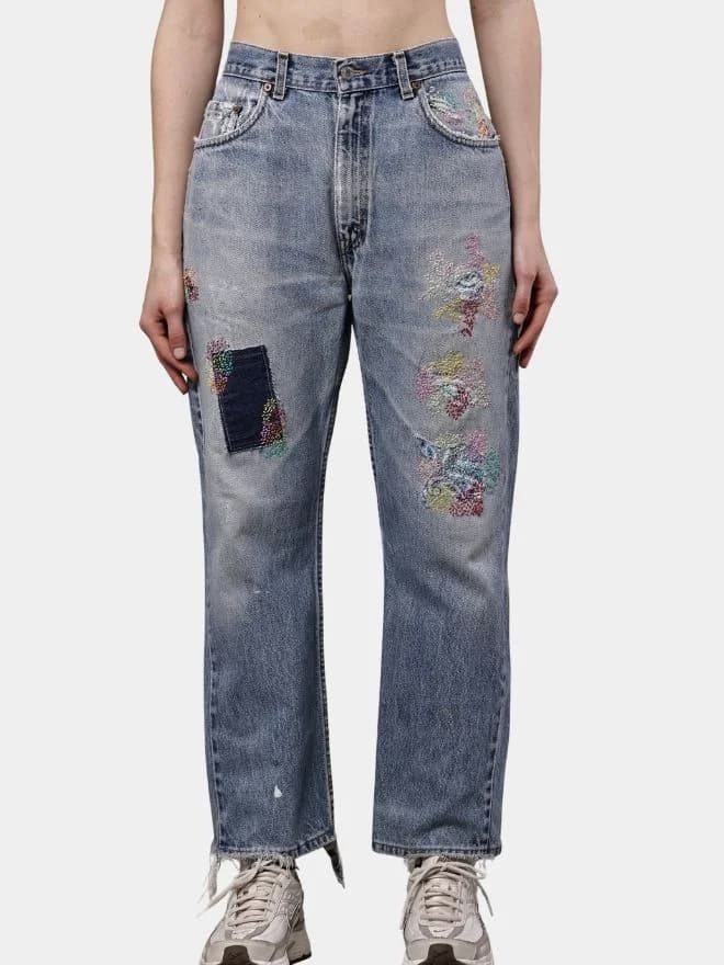 Levi’s 501 Hand-Thread Patchwork Jeans (copy) — image 1 of 18